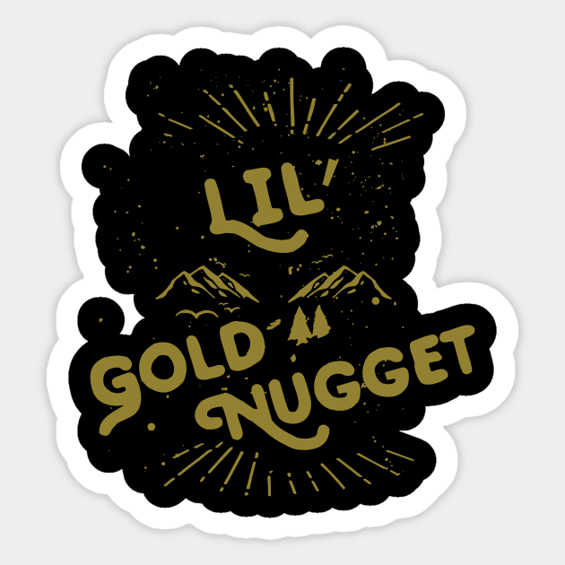 Lil' Gold Nugget Sticker by DistrictNorth